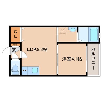 間取図 奈良線/奈良駅 徒歩8分 3階 建築中