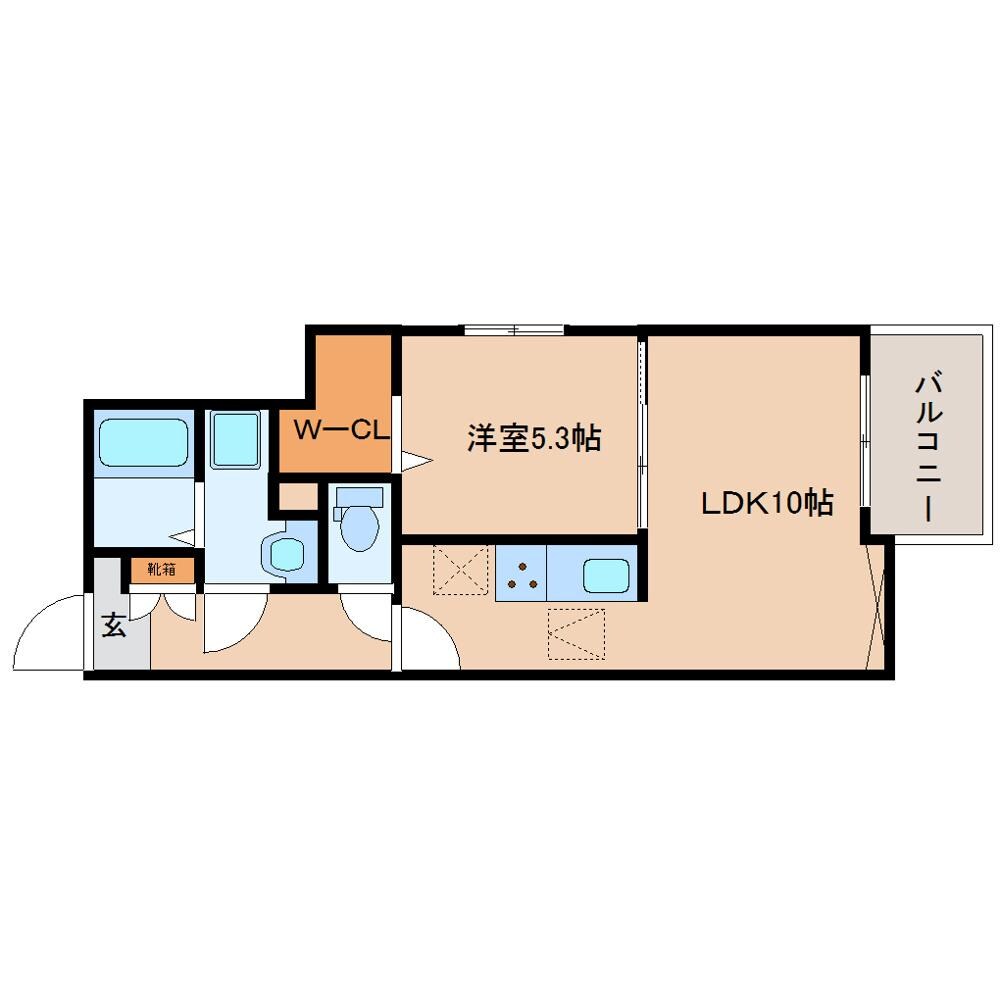 間取り図 桜井線<万葉まほろば線>/京終駅 徒歩7分 1階 建築中