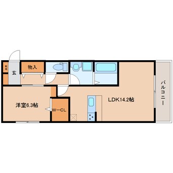 間取図 大和路線・関西本線/奈良駅 徒歩10分 1階 1年未満