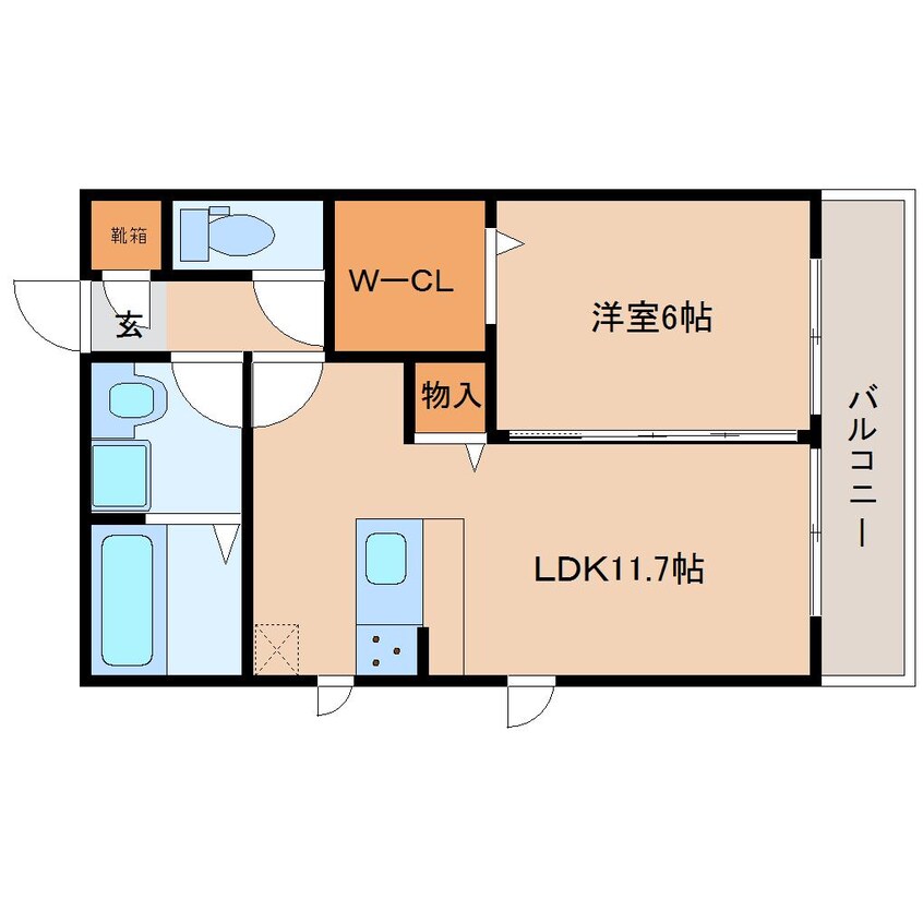 間取図 大和路線・関西本線/奈良駅 徒歩10分 2階 1年未満