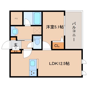 間取図 奈良線/奈良駅 徒歩4分 3階 1年未満