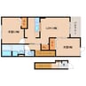 奈良線/棚倉駅 徒歩6分 2階 築16年 2LDKの間取り