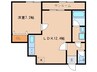 学研都市線<片町線>・JR東西線/木津駅 徒歩16分 4階 築35年 1LDKの間取り