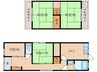 桜井線<万葉まほろば線>/京終駅 徒歩3分 1-2階 築50年 4DKの間取り