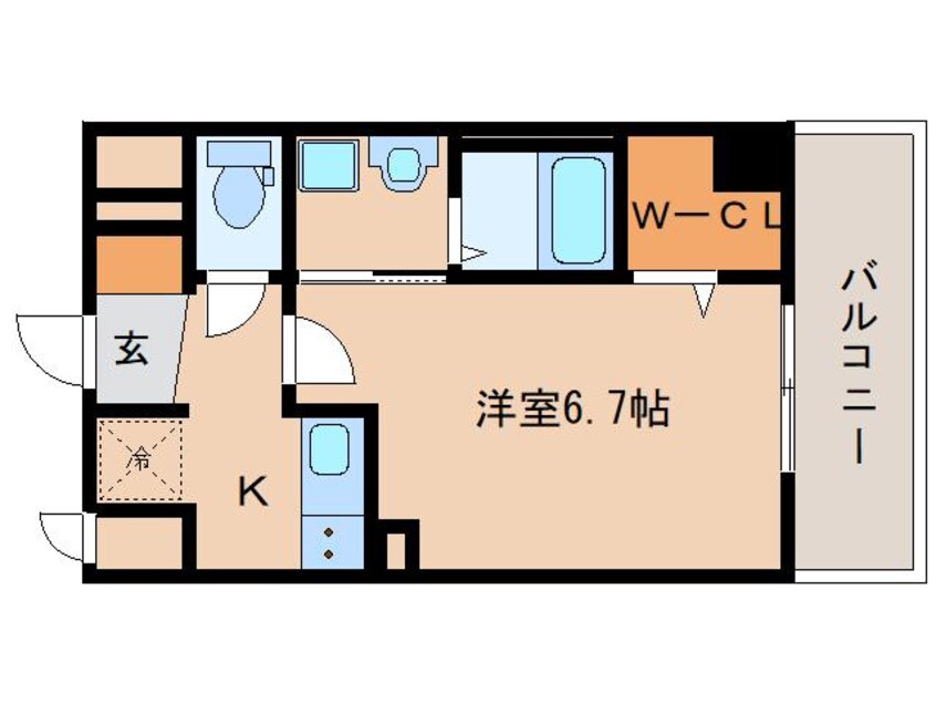 間取図 近鉄京都線/新大宮駅 徒歩3分 5階 築6年