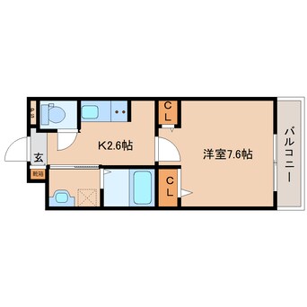 間取図 奈良線/奈良駅 徒歩11分 2階 1年未満