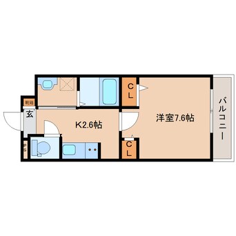 間取図 奈良線/奈良駅 徒歩11分 2階 1年未満