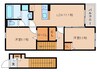 大和路線・関西本線/加茂駅 徒歩7分 2階 1年未満 2LDKの間取り