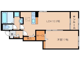 間取図 大和路線・関西本線/奈良駅 バス17分萩ヶ丘町下車:停歩4分 1階 1年未満