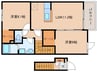 学研都市線<片町線>・JR東西線/西木津駅 徒歩8分 2階 築10年 2LDKの間取り