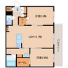 近鉄難波線・奈良線/新大宮駅 徒歩7分 2階 建築中 2LDKの間取り