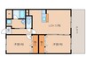 近鉄橿原線/尼ケ辻駅 徒歩17分 1階 築22年 2LDKの間取り