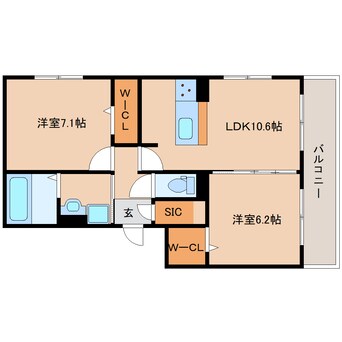 間取図 奈良線/奈良駅 徒歩19分 2階 建築中