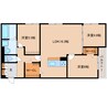 奈良線/奈良駅 徒歩9分 2階 1年未満 3LDKの間取り