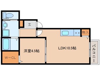 間取図 近鉄難波線・奈良線/近鉄奈良駅 徒歩20分 2階 1年未満