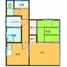 西立野住宅 2DKの間取り