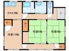 宮崎交通バス(小林市)/城山団地前 徒歩8分 1階 築50年 3DKの間取り