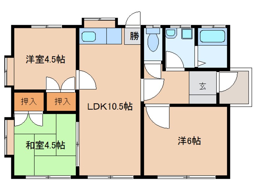 間取図 朝霧台