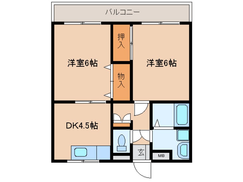 間取図 Ks one