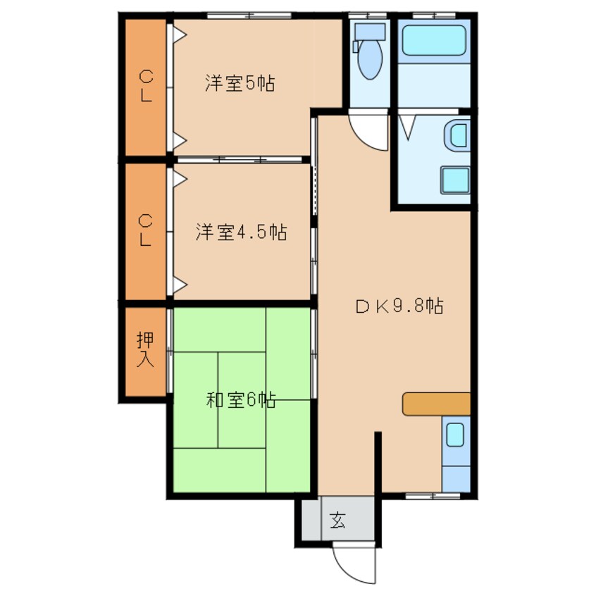 間取図 コーポファミリー