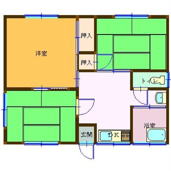 間取図 奥貸家