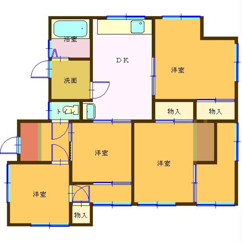 間取図 櫻谷貸家