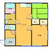 石川住宅 2LDKの間取り