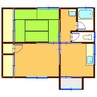 希望ヶ丘住宅 2DKの間取り