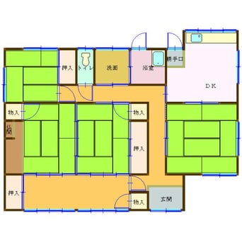 間取図 高野貸家