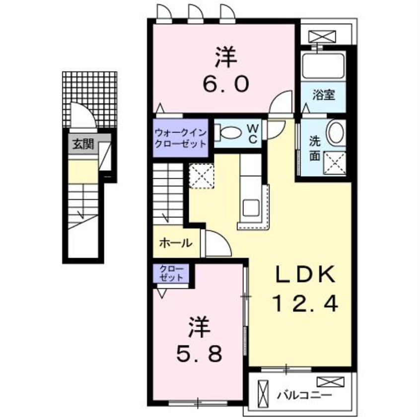 間取図 ハッピーメゾンⅦ