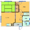 シティハウスⅢ 2LDKの間取り