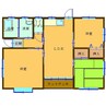 横道貸家 3LDKの間取り