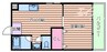 コーポ円山 1DKの間取り