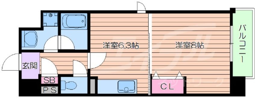 間取図 ヴィレッジ蔵人
