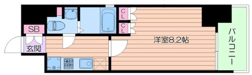 間取図 ベルフェリーク江坂