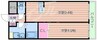 リッシュテーレ 1LDKの間取り