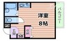 阪急千里線/千里山駅 徒歩21分 3階 築33年 1Kの間取り