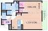 ルリエ江坂 1LDKの間取り