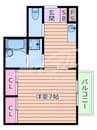 コート千里山西Ⅲ 1Kの間取り