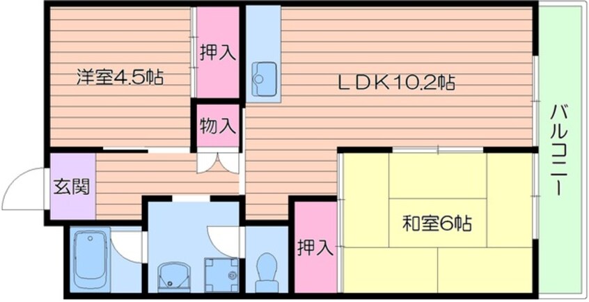 間取図 ハイツガーデニア