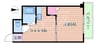 阪急千里線/千里山駅 徒歩2分 4階 築27年 1DKの間取り