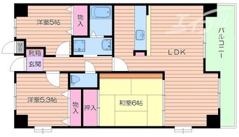 間取図 アビタシオン橋本Ⅱ