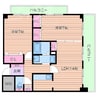 アビタシオン橋本Ⅲ 2LDKの間取り