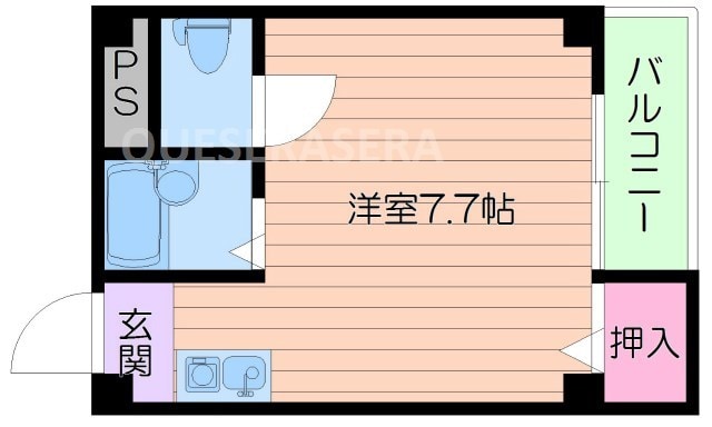 間取り図 阪急千里線/千里山駅 徒歩1分 3階 築26年