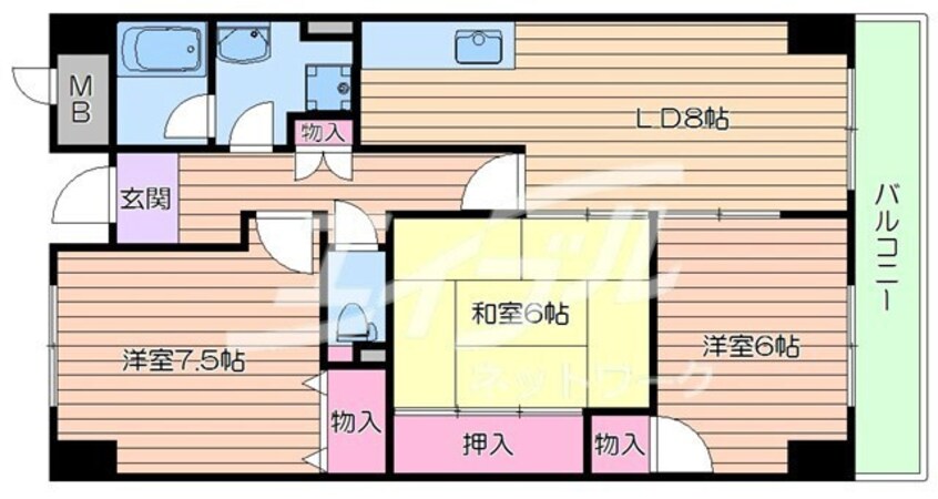 間取図 ロイヤルプラザ千里