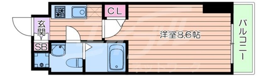 間取図 SERENiTE江坂四番館