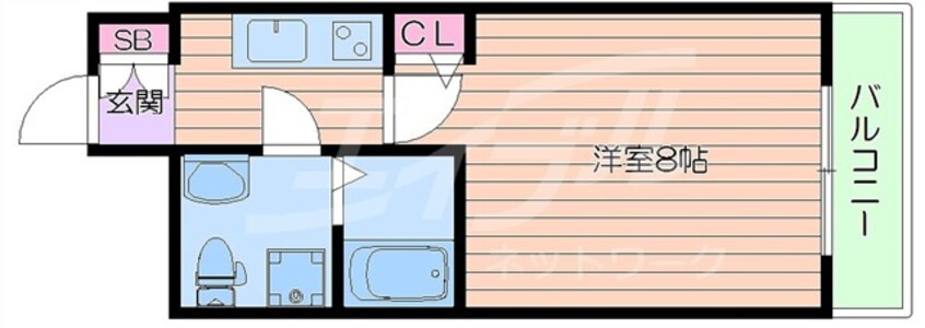 間取図 SERENiTE江坂四番館