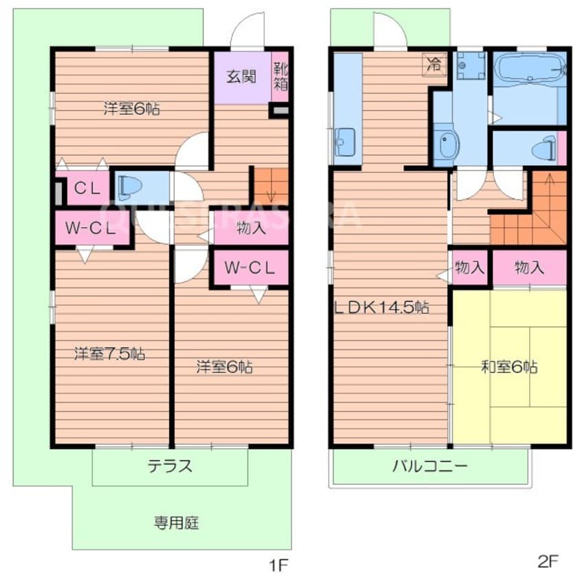 間取図 ウエストフィールド１０Ｃ棟