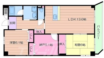 間取図 グレンエデン北谷