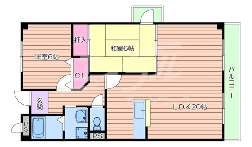 間取図 グリーンハイム千里Ⅱ